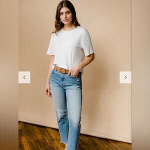 NWT ABLE Chelsie Classic High Rise Straight denim jeans 23